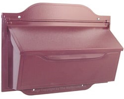 Special Lite Contemporary Horizontal Mailbox Burgundy