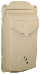 Special Lite Floral Vertical Mailbox Beige