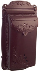 Special Lite Floral Vertical Mailbox Burgundy