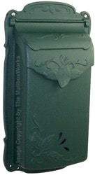 Special Lite Floral Vertical Mailbox Evergreen