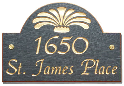 Stone Mill Arch Address Plaque