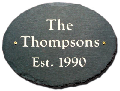 Stone Mill 3 Line Oval Plaque