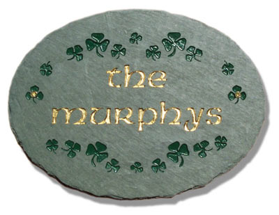 Stone Mill Clover Oval Address Plaque