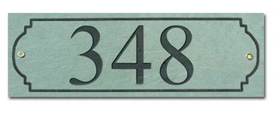 Stone Mill Horizontal Rectangle Address Plaque