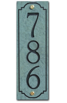 Stone Mill Vertical Address Plaque