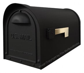 Classic Post Mount Mailboxes Black