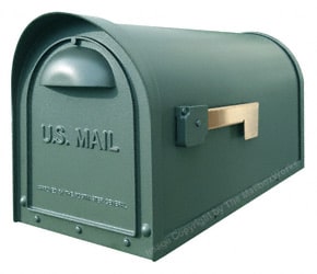 Special Lite Classic Mailbox Verde Green