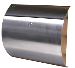 Residential Mailbo Helix Spira Stainless Steel Locking Wall Mount Spira Wall Mount Mailbox Stainless Steel