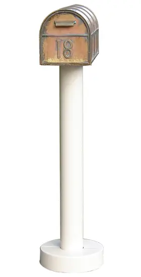 Streetscape Westchester Mailbox with Standard Post (flag included) Product Image