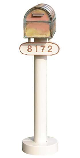 Streetscape Westchester Mailbox with Basic Post (flag included) Product Image