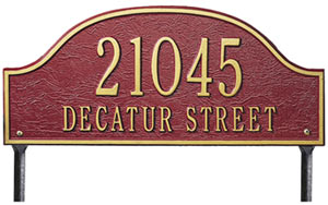 Whitehall Admiral Plaque Two Lines Version