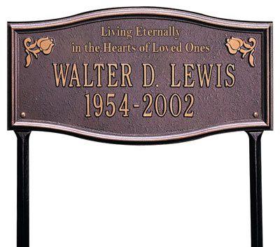 Whitehall Alexandria Living Eternally Memorial Lawn Plaque Product Image