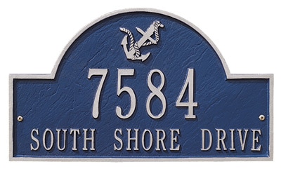 Whitehall Anchor Arch Address Plaque Product Image