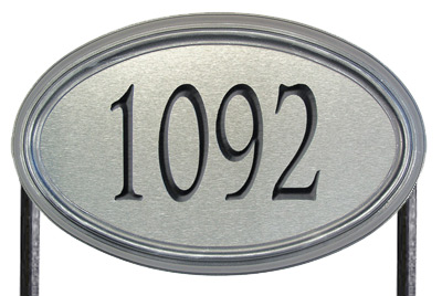 Whitehall Concord Oval Metal Lawn Marker