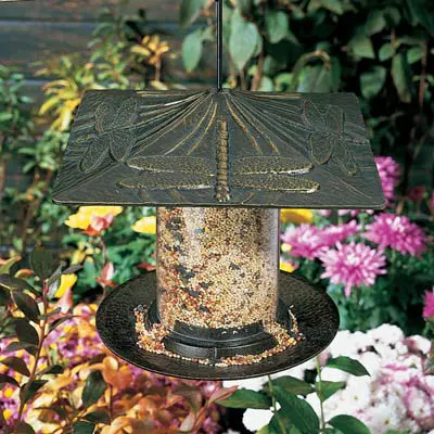 Whitehall Dragonfly Tube Bird Feeder