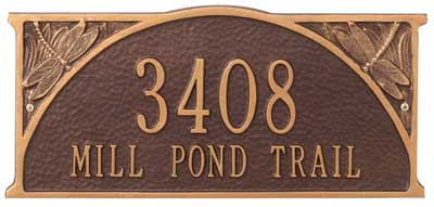 Whitehall Dragonfly Address Plaque Product Image
