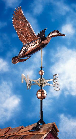 Whitehall Copper Duck Classic Weathervane