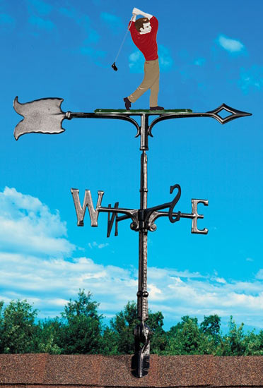 Whitehall 30 Inch Golfer Color Weathervane