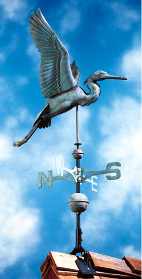 Whitehall Copper Heron Classic Weathervane