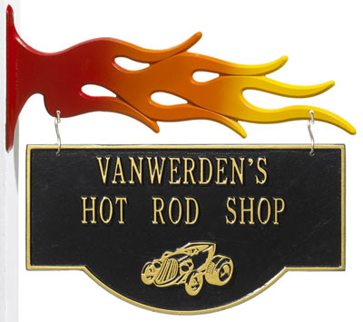 Whitehall Hot Rod Hanging Hobby Plaque