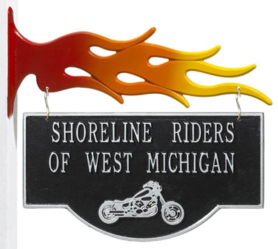 Whitehall Motorcycle Hanging Hobby Plaque