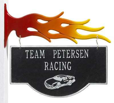 Whitehall Race Car Hanging Hobby Plaque