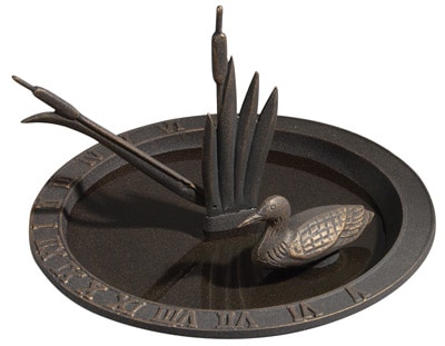 Whitehall Loon Sundial Birdbath