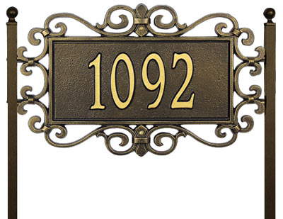 Whitehall Mears Fretwork Plaque One Line