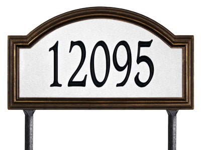 Lawn Address Markers And Decorative House Number Plaques