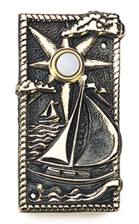 Whitehall Sailboat Solid Brass Door Bell