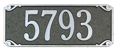 Whitehall Saint Pierre Address Plaque