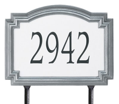 Reflective Yard Signs And 911 Lawn Address Plaques Standard Williamsburg