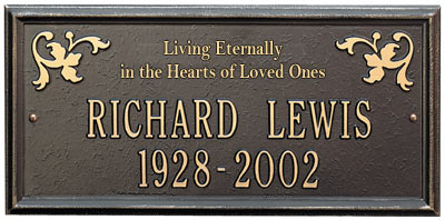 Whitehall Wilmington Living Eternally Memorial Plaque Product Image