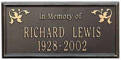 Whitehall Wilmington In Memory Memorial Plaque