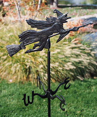 Whitehall Flying Witch Garden Weathervane Product Image