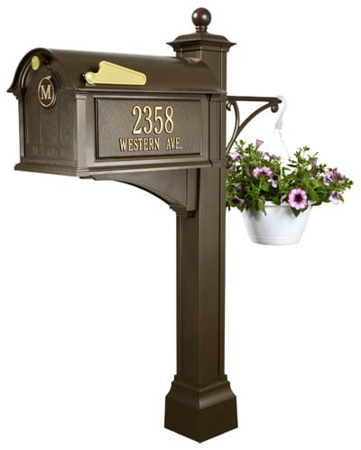 Whitehall Balmoral Monogram Mailbox Deluxe Package Product Image
