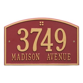 Whitehall Cape Charles Plaque Red Gold