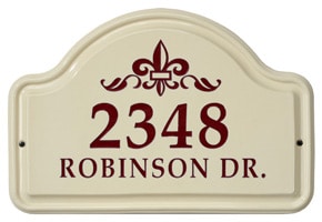 Whitehall Fleur De Lis Arch Red