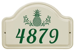Whitehall Pineapple Arch Plaque Green