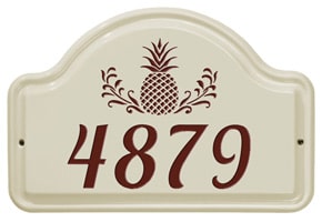 Whitehall Pineapple Arch Plaque Red