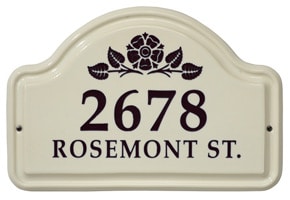Whitehall Rosetta Arch Plaque Black