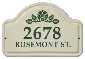 Whitehall Rosetta Arch Plaque Green