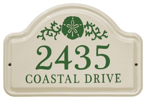 Whitehall Sand Dollar Arch Plaque Green