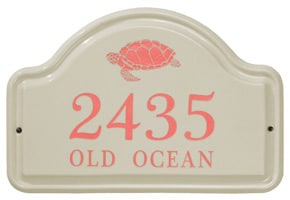 Whitehall Turtle Arch Plaque Coral