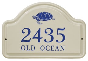 Whitehall Turtle Arch Plaque Dark Blue