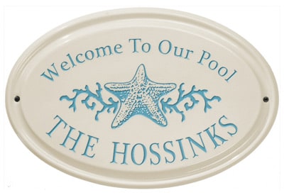 Whitehall Star Fish Oval Ceramic Plaque