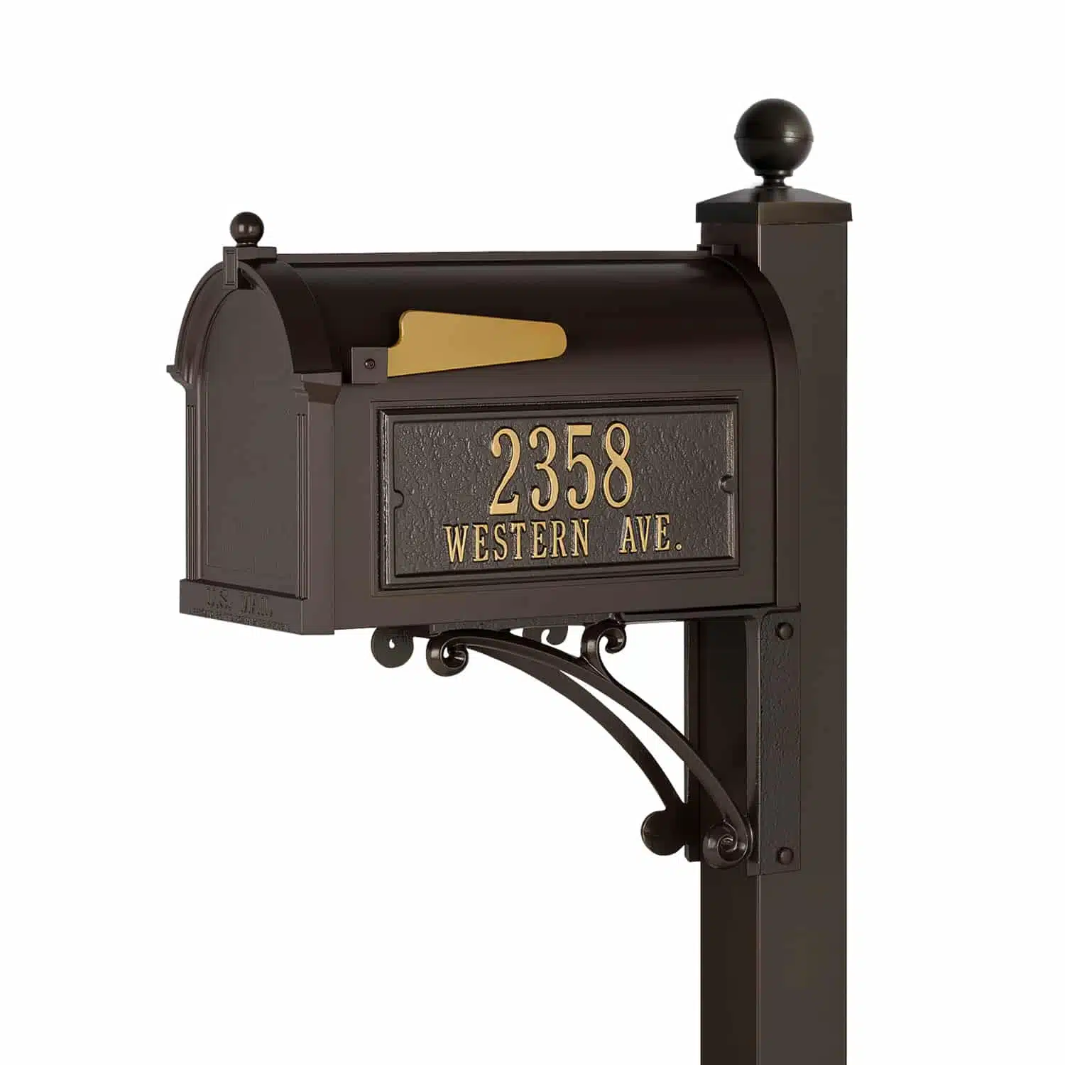 Whitehall Custom Capitol Mailbox and Post Package (Optional Post & Accessories) Product Image