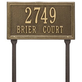 Whitehall Double Line Lawn Antique Brass
