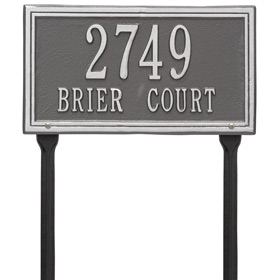 Whitehall Double Line Lawn Pewter Silver