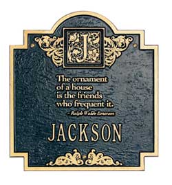 Whitehall Emerson Address Plaque Product Image